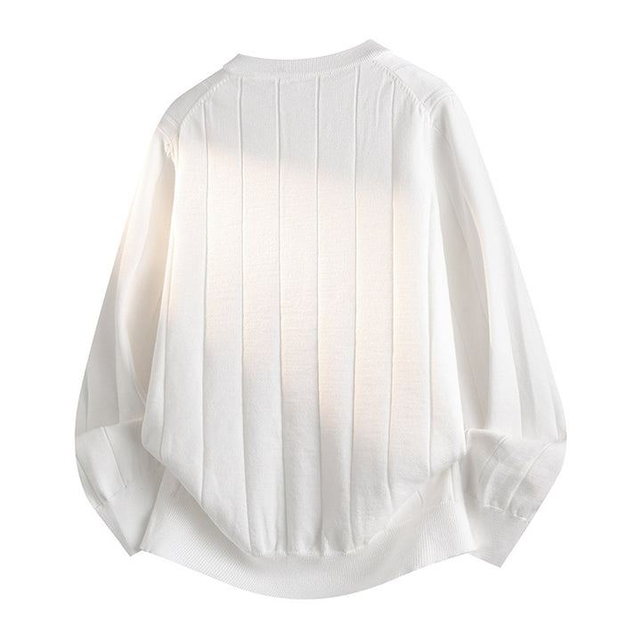 Women Playful Long Sleeve Henley Sweater Mune Fashion