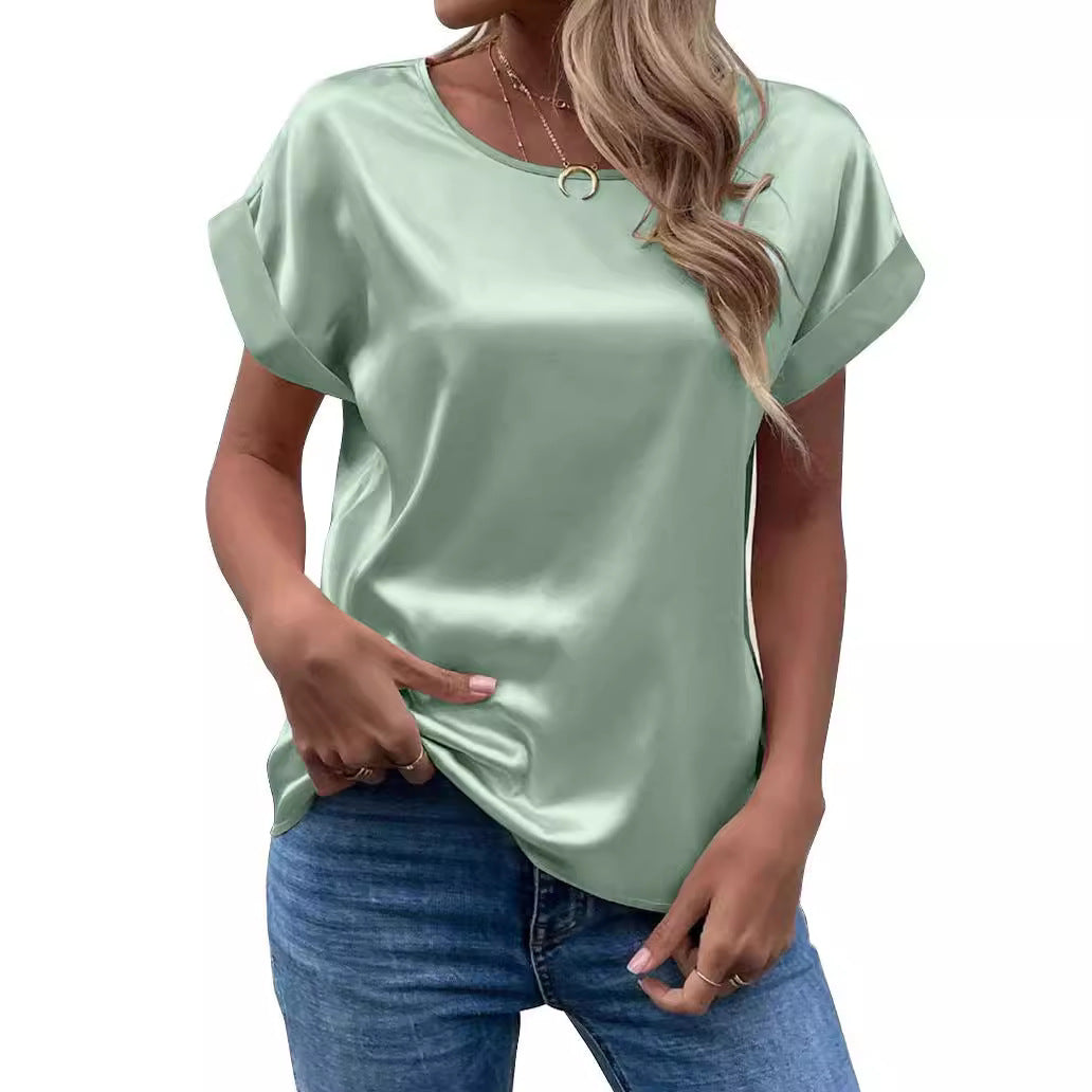 Women Satin Blouse Mune