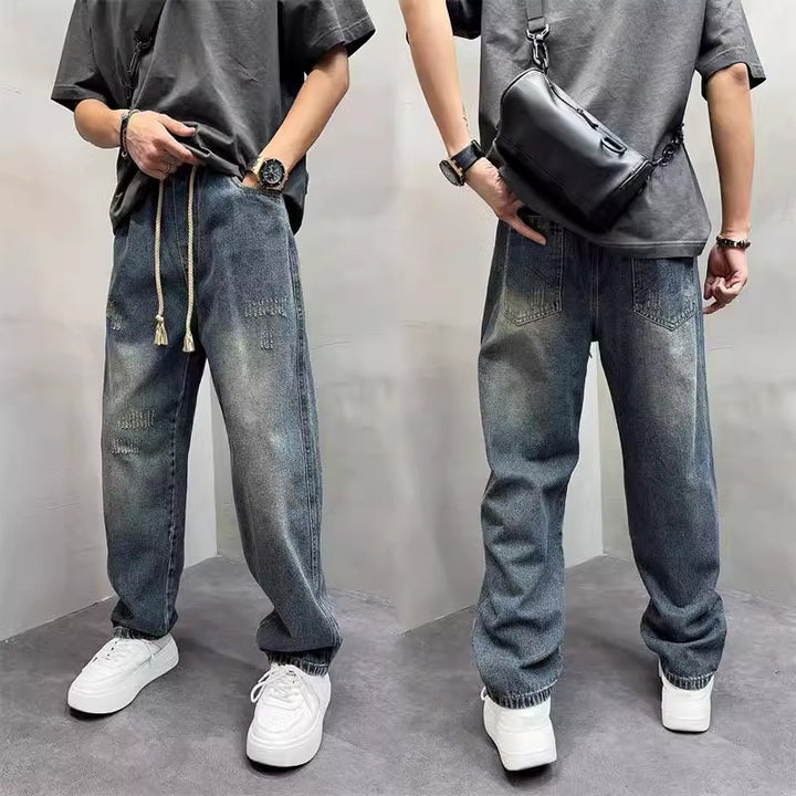 Men's Casual Distressed Jeans with Loose Fit Mune Fashion