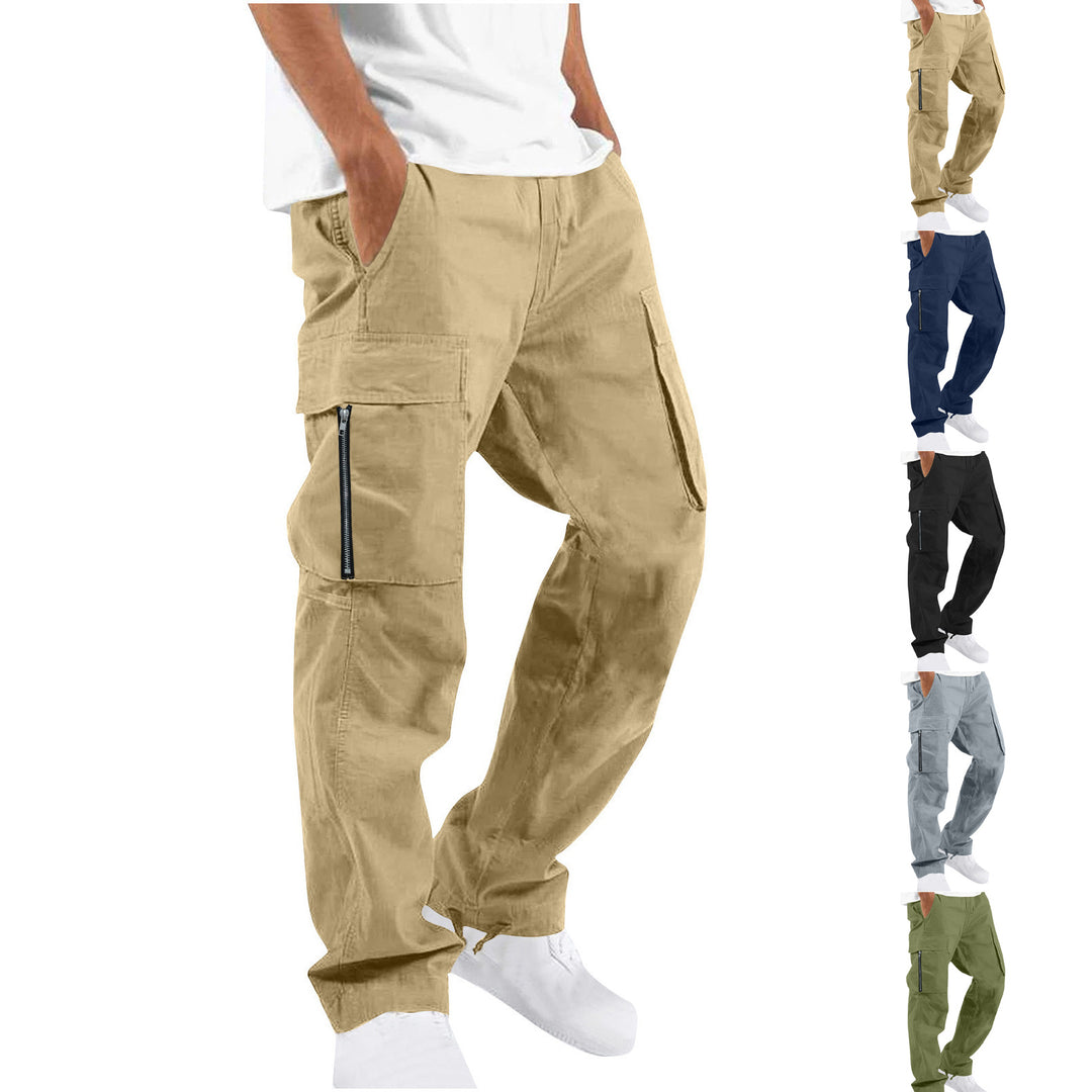 Women's casual cargo pants with elastic drawstring waistband, flap pockets, and adjustable ankle ties Mune Fashion
