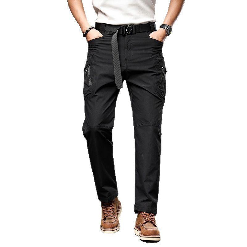 Men's Technical Trekking Pants with Water-Repellent Surface, Ergonomic Knee Inserts, and Multi-Pockets Mune Fashion