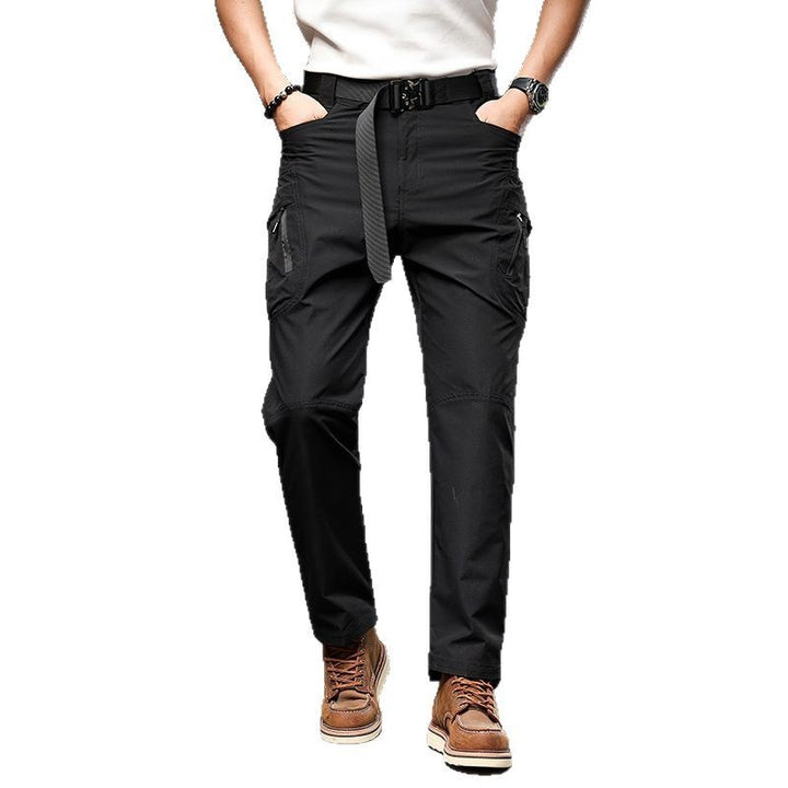 Men's Technical Trekking Pants with Water-Repellent Surface, Ergonomic Knee Inserts, and Multi-Pockets Mune Fashion