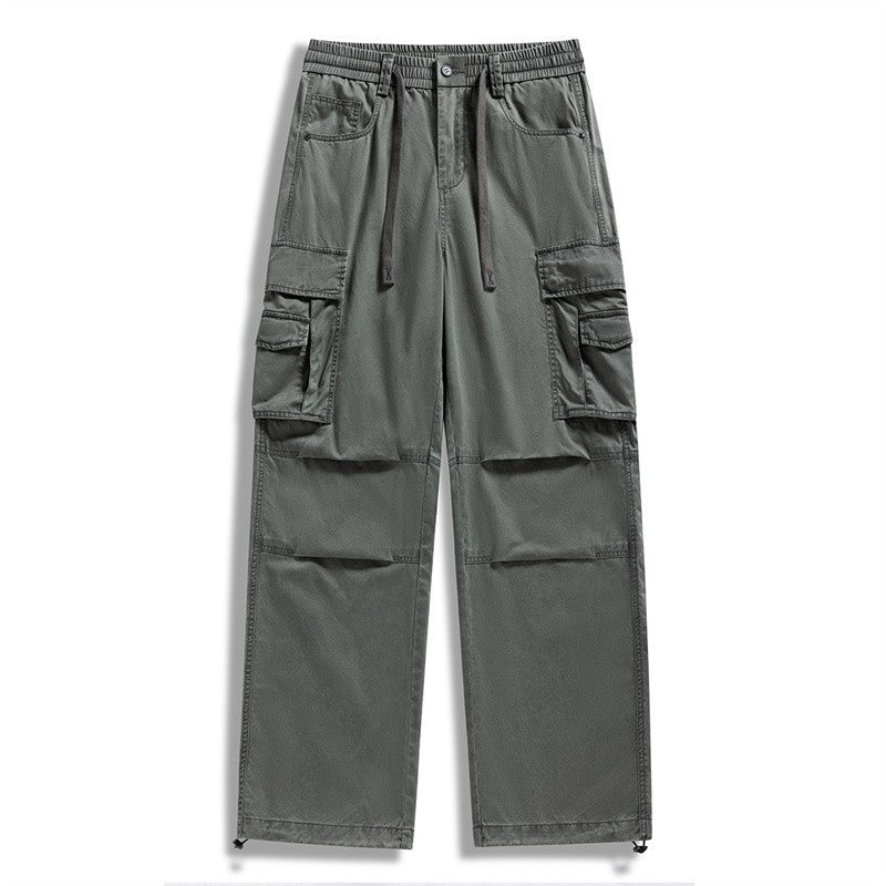 Men's cargo pants with drawstring waistband, multifunction pockets & adjustable leg cuffs Mune Fashion
