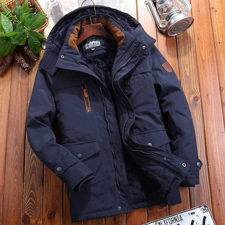 Men's urban thermal parka with teddy fleece lining, windproof front and multifunction pockets Mune Fashion