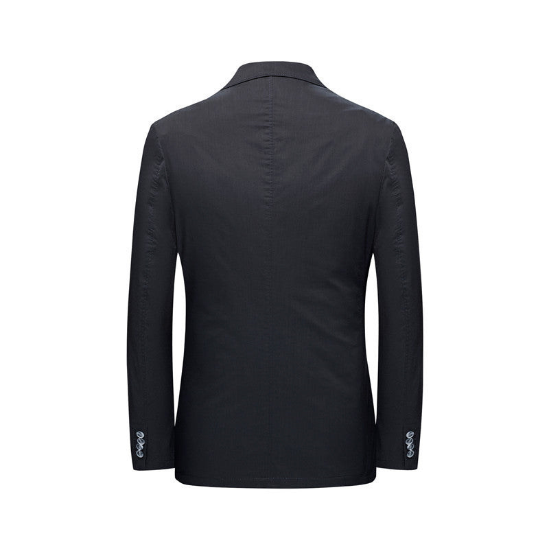 Men's Lightweight Unstructured Blazer with Two Buttons and Patch Pockets Mune Fashion
