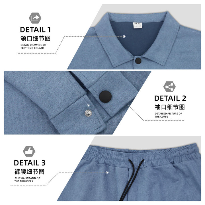 Men's nan utilitarian sweat training set with overshirt, chest flaps, and tapered jogger pants Mune Fashion