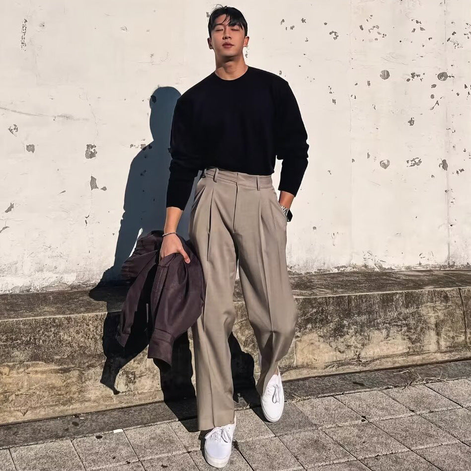 Women Fashion High Waist Pants Mune Fashion