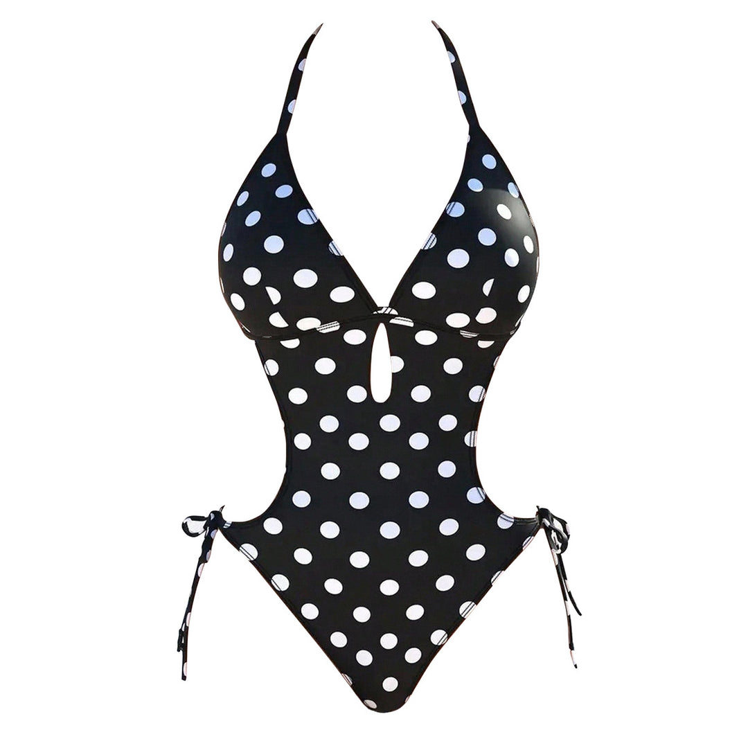 Women's One-Piece Swimsuit with Bold Neckline Mune Fashion