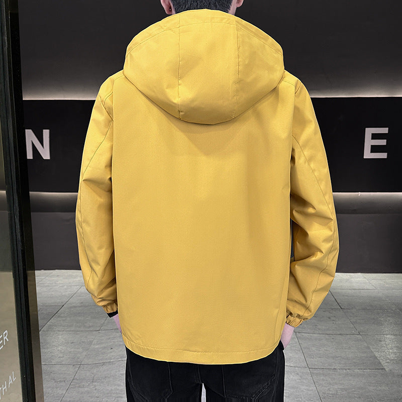 Men's lightweight transition jacket with adjustable hood Mune Fashion