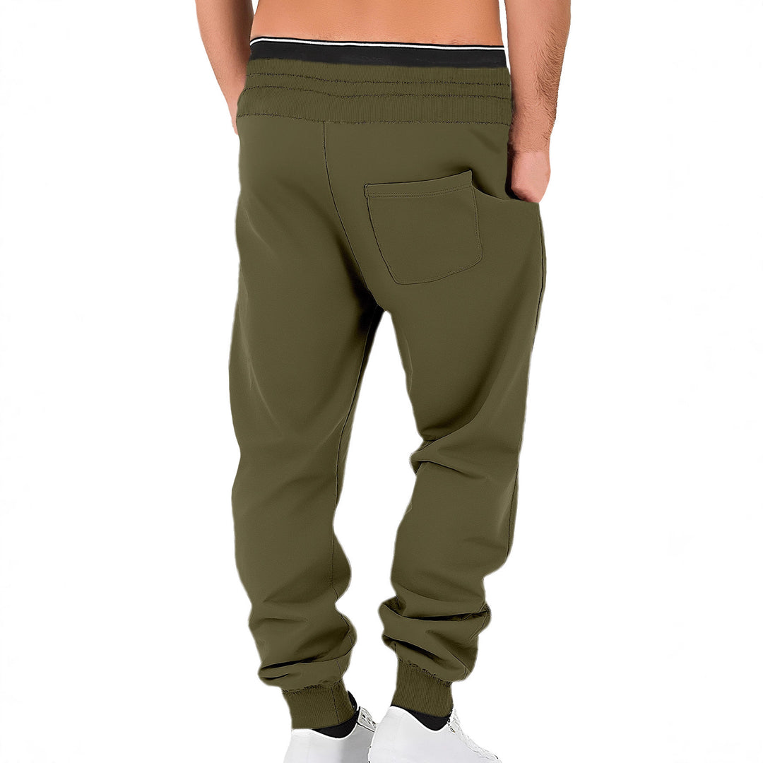 Men's comfortable jogging pants made of high-quality cotton blend with elastic waistband, drawstring, and cuffs Mune Fashion