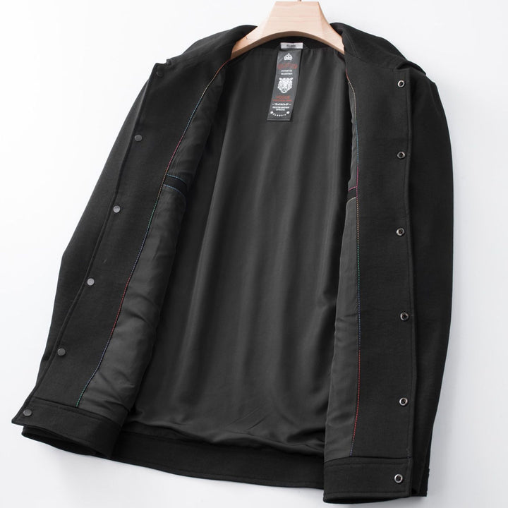 Men's transitional jacket in workwear style with snap buttons Mune Fashion