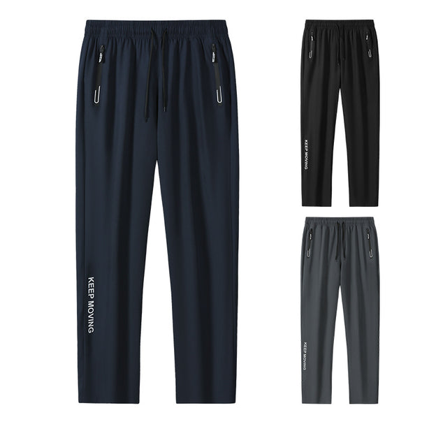 Men's Sporty Jogging Pants with Side Zippers Mune Fashion