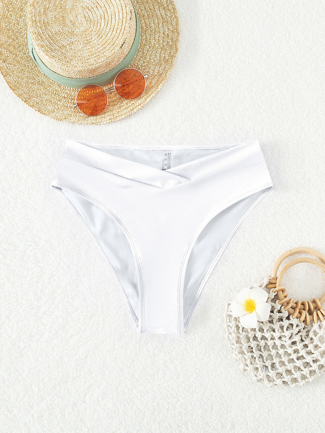 Women's High-Waisted Swim Shorts with Ruching Mune Fashion