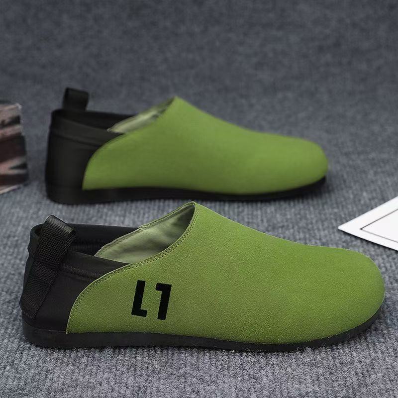 Men's Lightweight Slip-On Casual Shoe with Elastic Heel Strap and Flexible Rubber Sole Mune Fashion