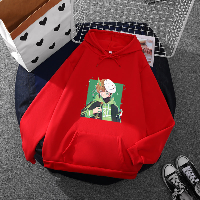 Women's hoodie with printed manga design and soft fleece lining Mune Fashion