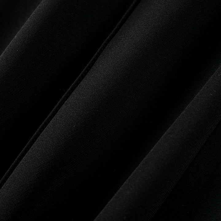 Women's High-Waist Pants with Wide Flare and Crease Mune Fashion