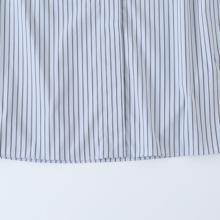 Ladies blouse with tie and concealed button placket Mune Fashion