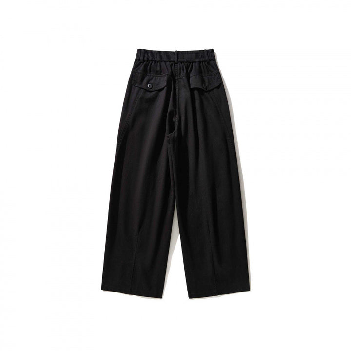 Ladies Wide Pleated Trousers with High Waist and Straight Wide Leg Mune Fashion