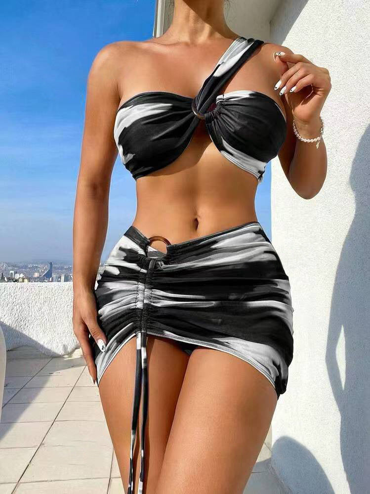 Women Cropped Top and Mini Skirt Set Mune Fashion