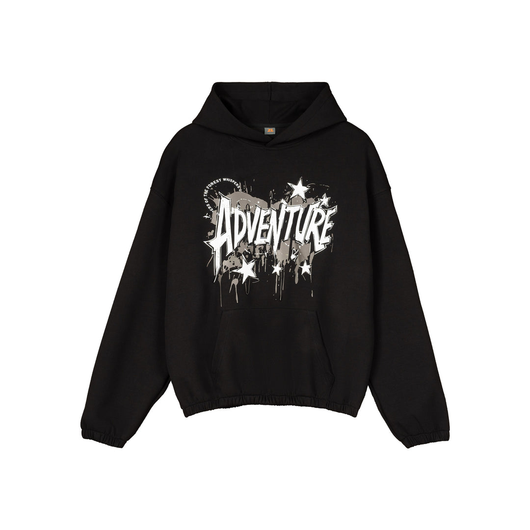 Unisex Oversized Hoodie with large graphic print, kangaroo pocket and elastic hem Mune Fashion