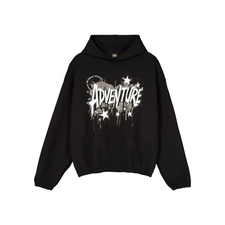 Unisex Oversized Hoodie with large graphic print, kangaroo pocket and elastic hem Mune Fashion