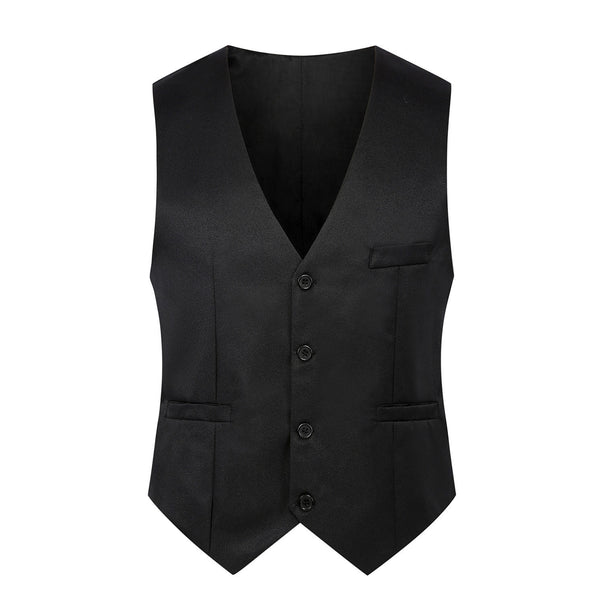 Men's Elegant Business Vest with V-Neck and Tailored Silhouette Mune Fashion