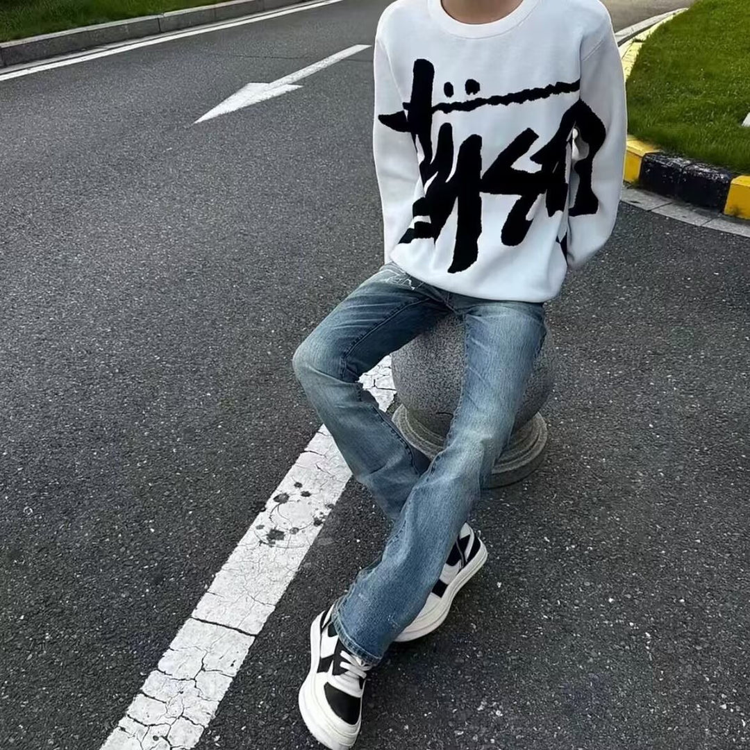 Men's Fashionable Chunky Knit Sweater with Graphic Design Mune Fashion