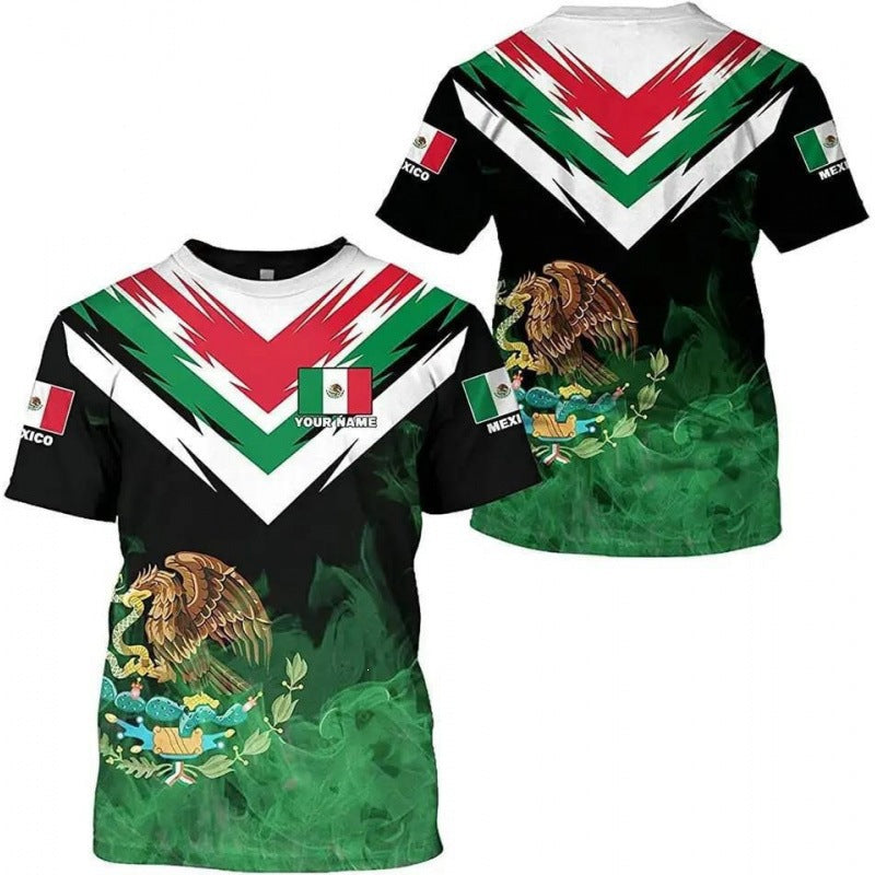 Unisex nan customizable fan jersey with back print, breathable functional fabric and Mexico crest Mune Fashion