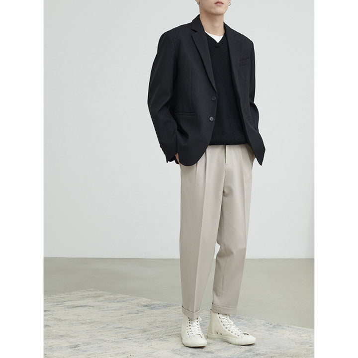 Men's lightweight half-lined blazer made of linen blend with relaxed fit Mune Fashion