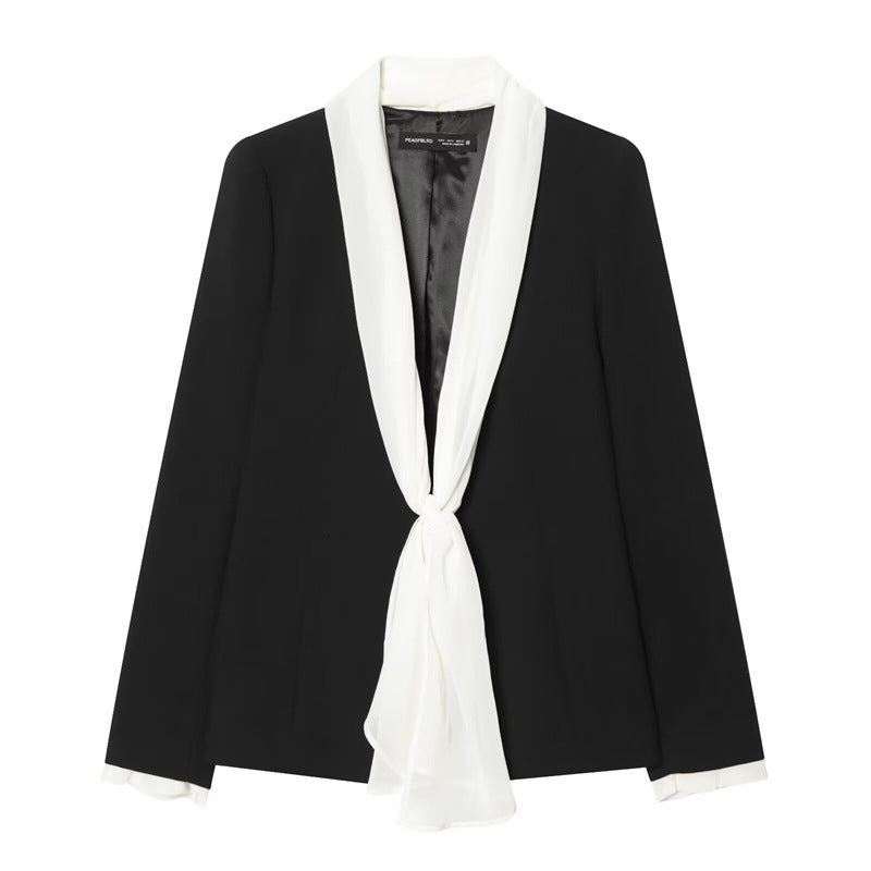 Women's elegant high-waisted wide-leg suit pants with crease Mune Fashion