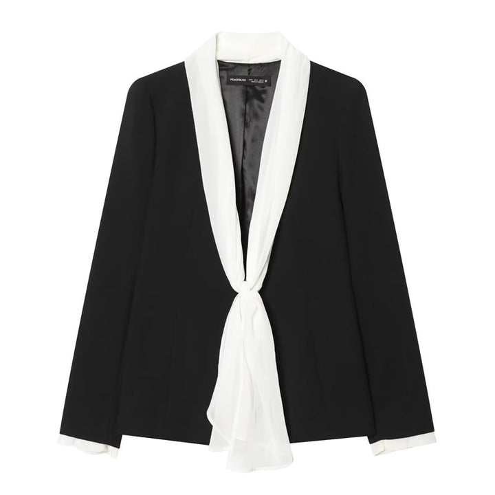 Women's elegant high-waisted wide-leg suit pants with crease Mune Fashion