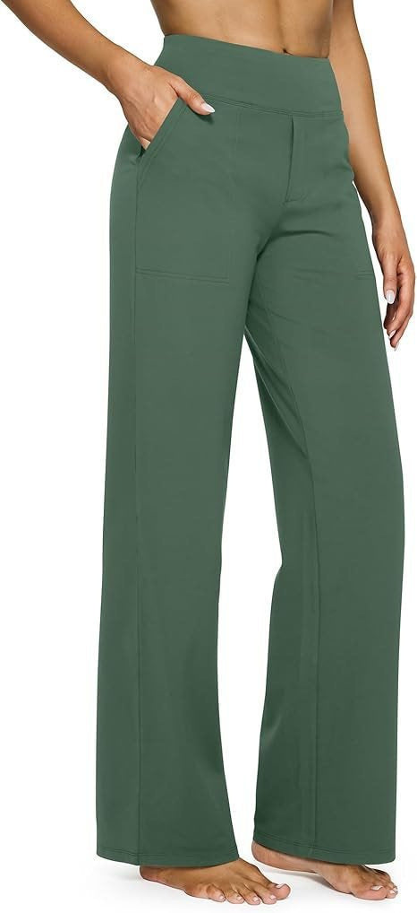 Women wide-cut Palazzo pants with high-cut comfort waistband and side pockets Mune Fashion