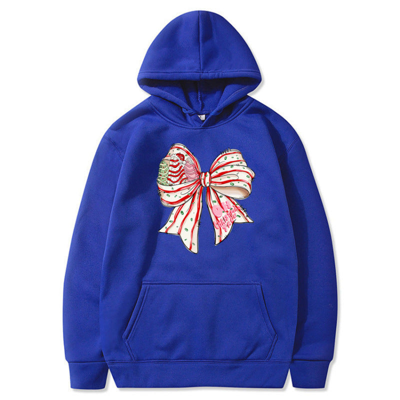 Women’s Hoodie with Festive Bow Design Mune Fashion