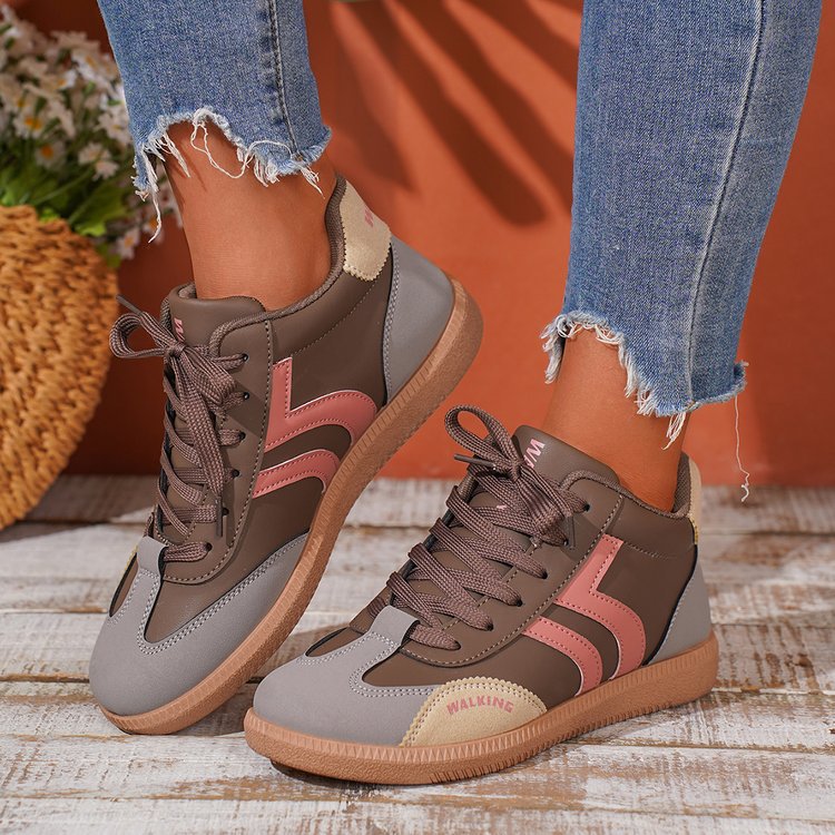 Women's Retro Sneaker with rubber sole, lightweight textile lining and comfort insole Mune Fashion