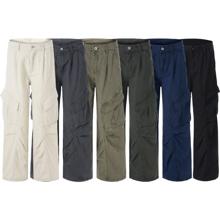 Men's wide technical multi-pocket cargo pants in palazzo cut Mune Fashion