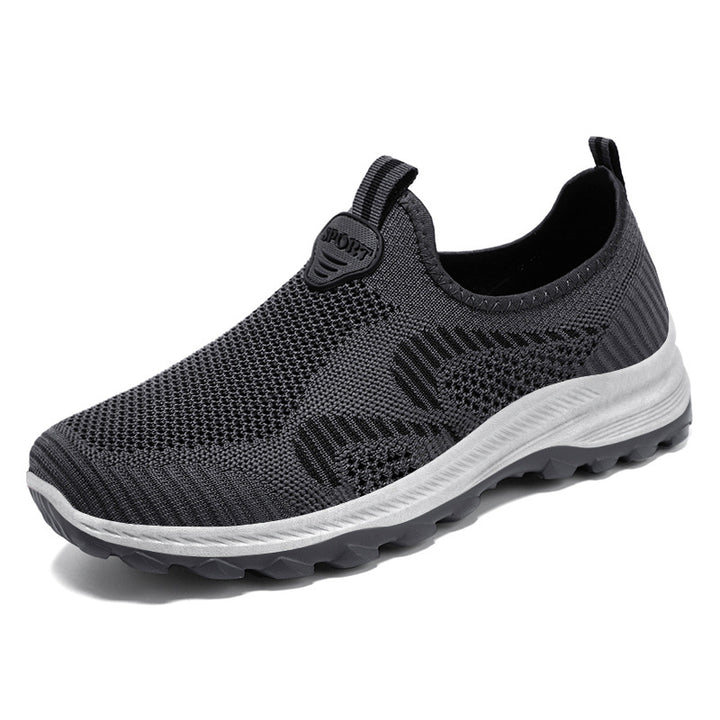 Women's seamless knit slip-on comfort sneaker with elastic sock shoe, shock-absorbing EVA midsole and grippy profile rubber sole Mune Fashion