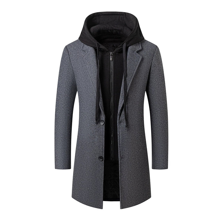 Men's coat with integrated hooded inner jacket and slim silhouette Mune Fashion