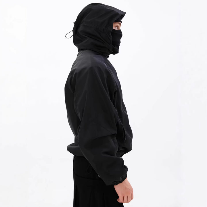 Men's sporty outdoor jacket with hood