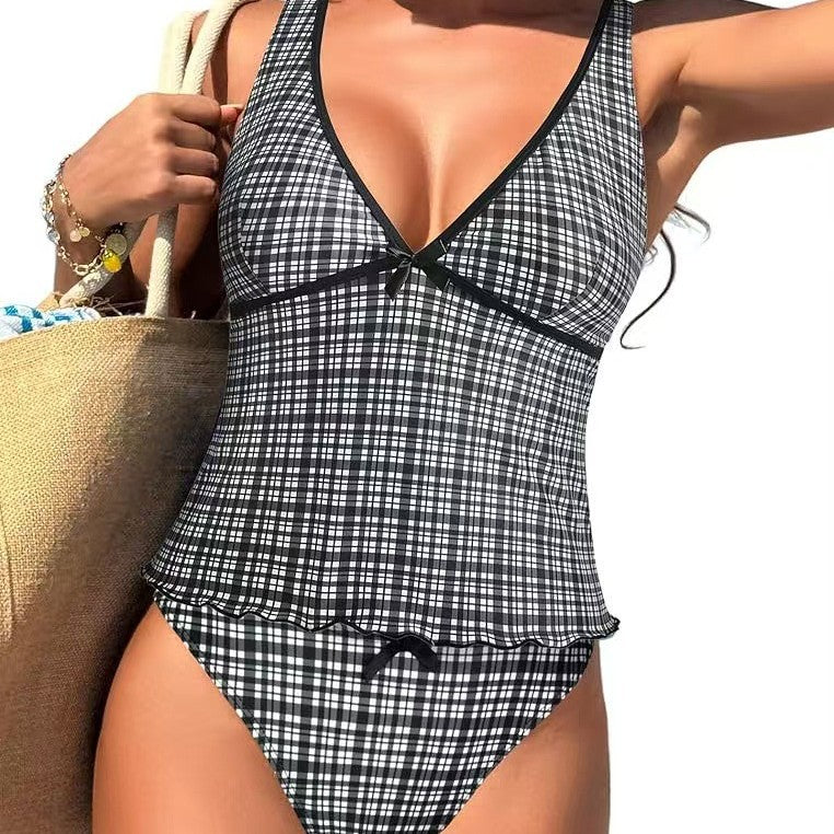 Ladies Bikini Set with flared top and adjustable straps Mune Fashion