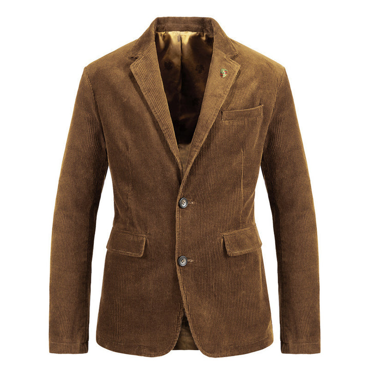 Men's fine corduroy blazer in tailored fit with notch lapels and padded inner pockets Mune Fashion