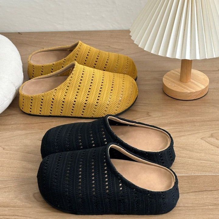 Women Lightweight Knit Slippers with Padded Comfort Footbed Mune Fashion