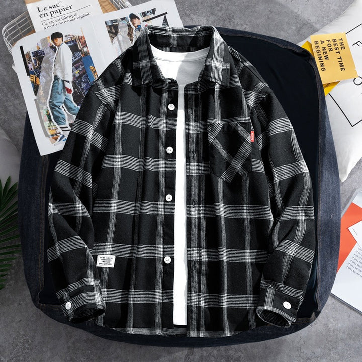 Men's Classic Checkered Flannel Shirt Mune Fashion