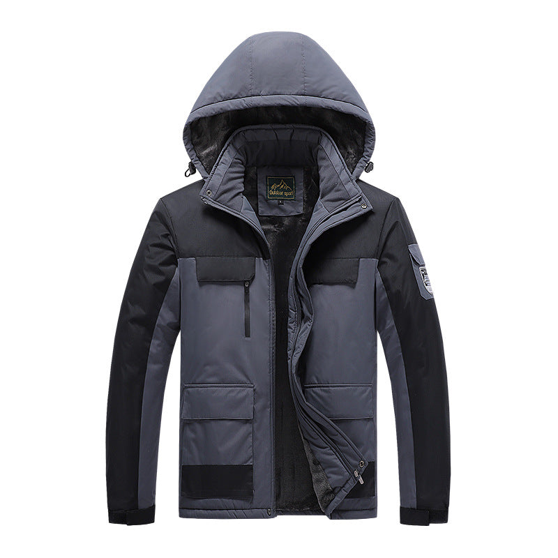 Men's nano technical winter expedition jacket with concealed two-way zipper, water-repellent membrane, and multifunctional pockets Mune Fashion