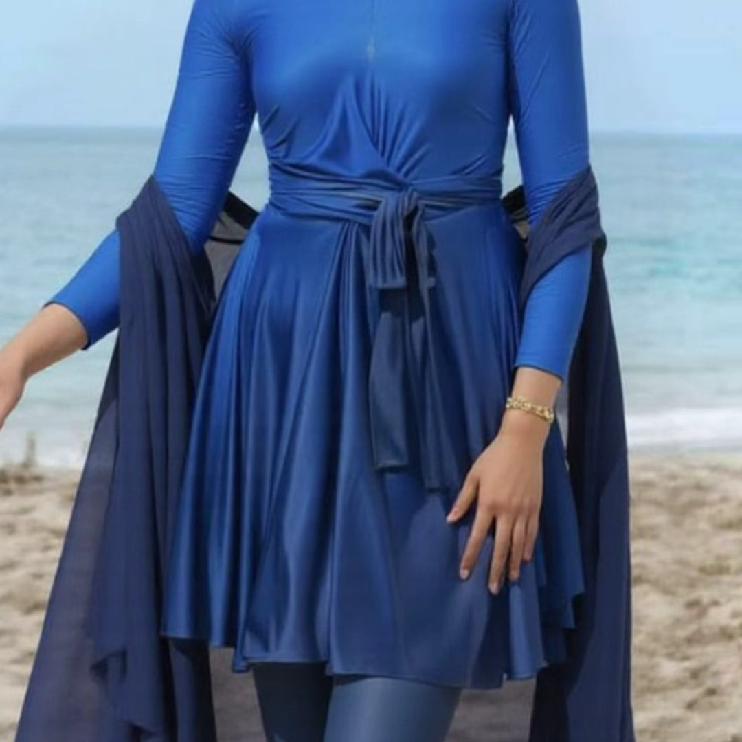 Women's stylish swimsuit with wrap skirt Mune Fashion