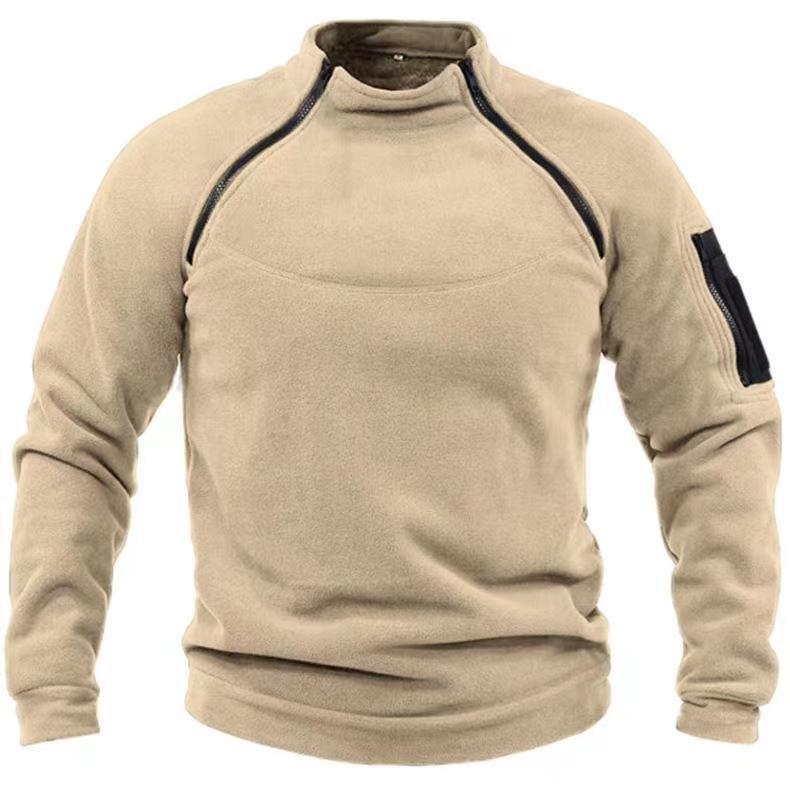 Men's utility sweatshirt with shoulder zippers and arm pocket Mune Fashion