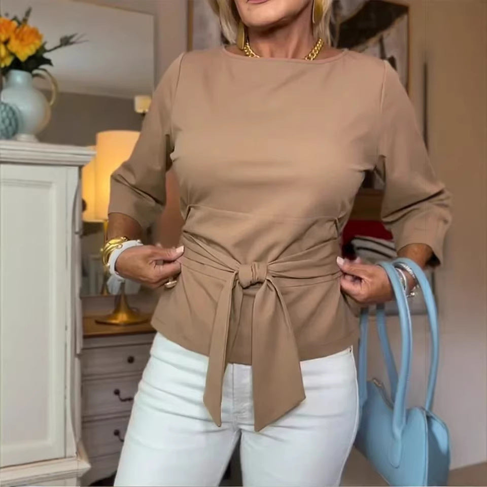 Ladies Elegant Blouse with Bow Detail Mune Fashion