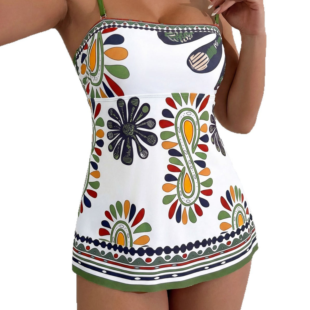 Women's swim dress with colorful pattern Mune Fashion