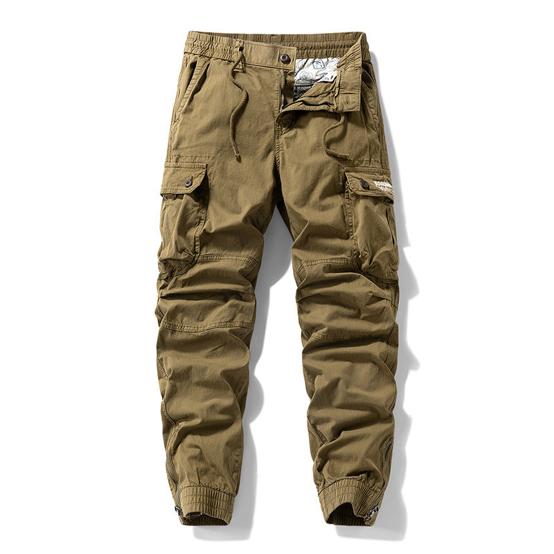 Herren Cargo-Jogginghose im Utility‑Stil mit elastischem Tunnelzugbund und verstärkten Kniepaneelen Mune Fashion