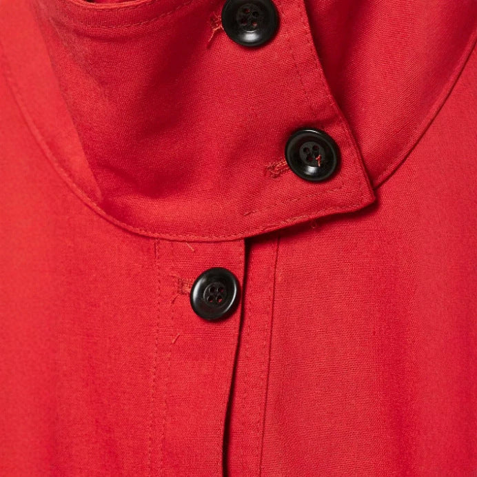 Women’s short-cut boxy blouson with high stand-up collar and dropped shoulders Mune Fashion