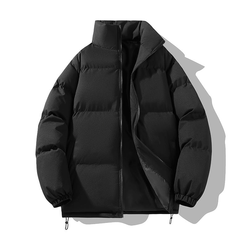 Men's insulated quilted jacket with high collar